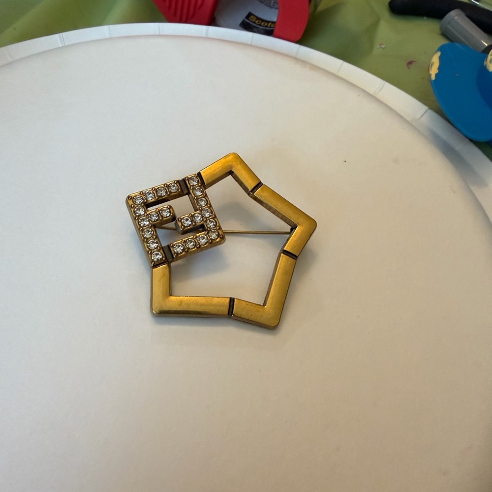 Fendi brooch - upcycled